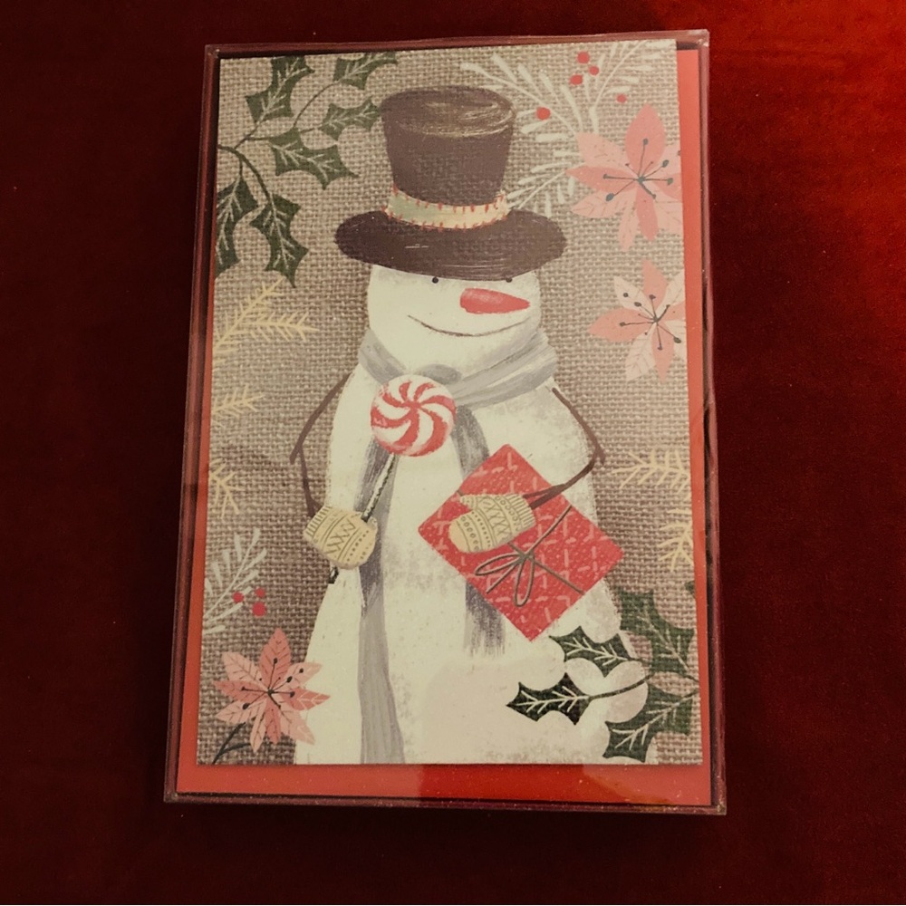 Festive Snowman Holiday Card by American Greetings